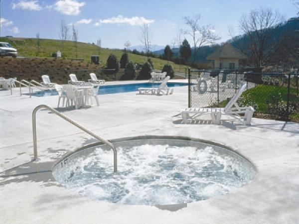 Hot Tub with Pool View