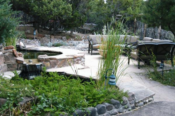 Relaxing Backyard Garden & Waterfall